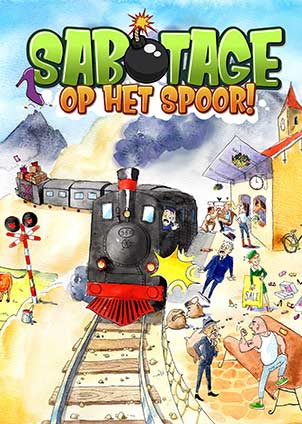 voorplaat afscheidsmusical sabotage op het spoor